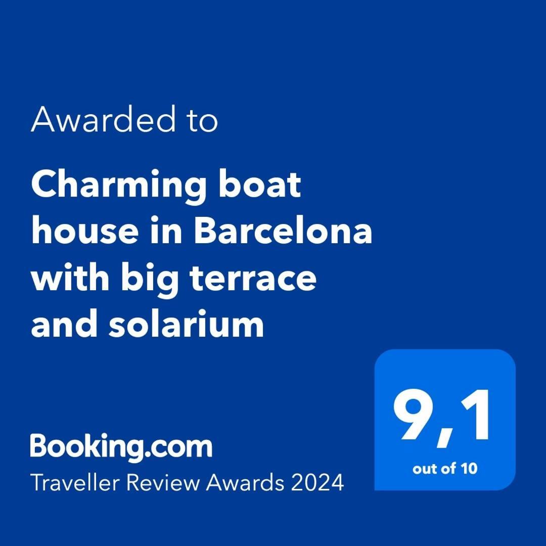 Готель Charming Boat House In Barcelona With Big Terrace And Solarium Сан-Адріа-де-Бесос Екстер'єр фото